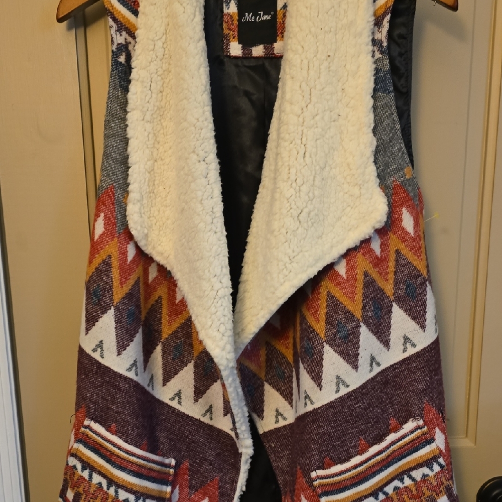 Me Jane Multicolor Geometric Women's Cardigan